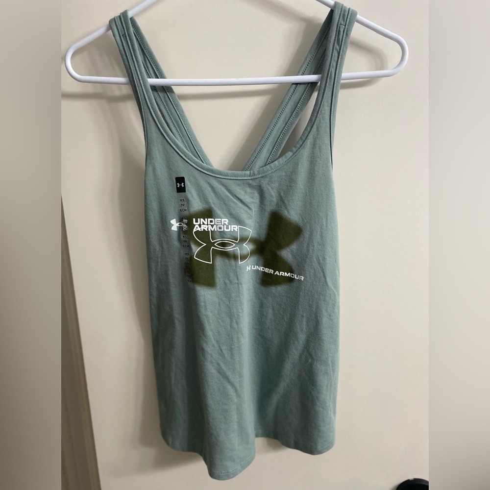 Under Armour Women's Blurred Logo Tank Top Size XS‎ NWT